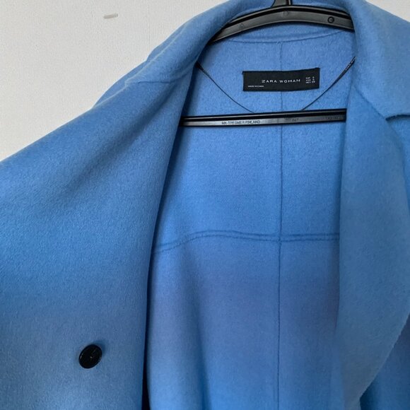 Zara Double Faced Wool Blend Double Breasted Coat, Brand new, Never Worn - Picture 7 of 9